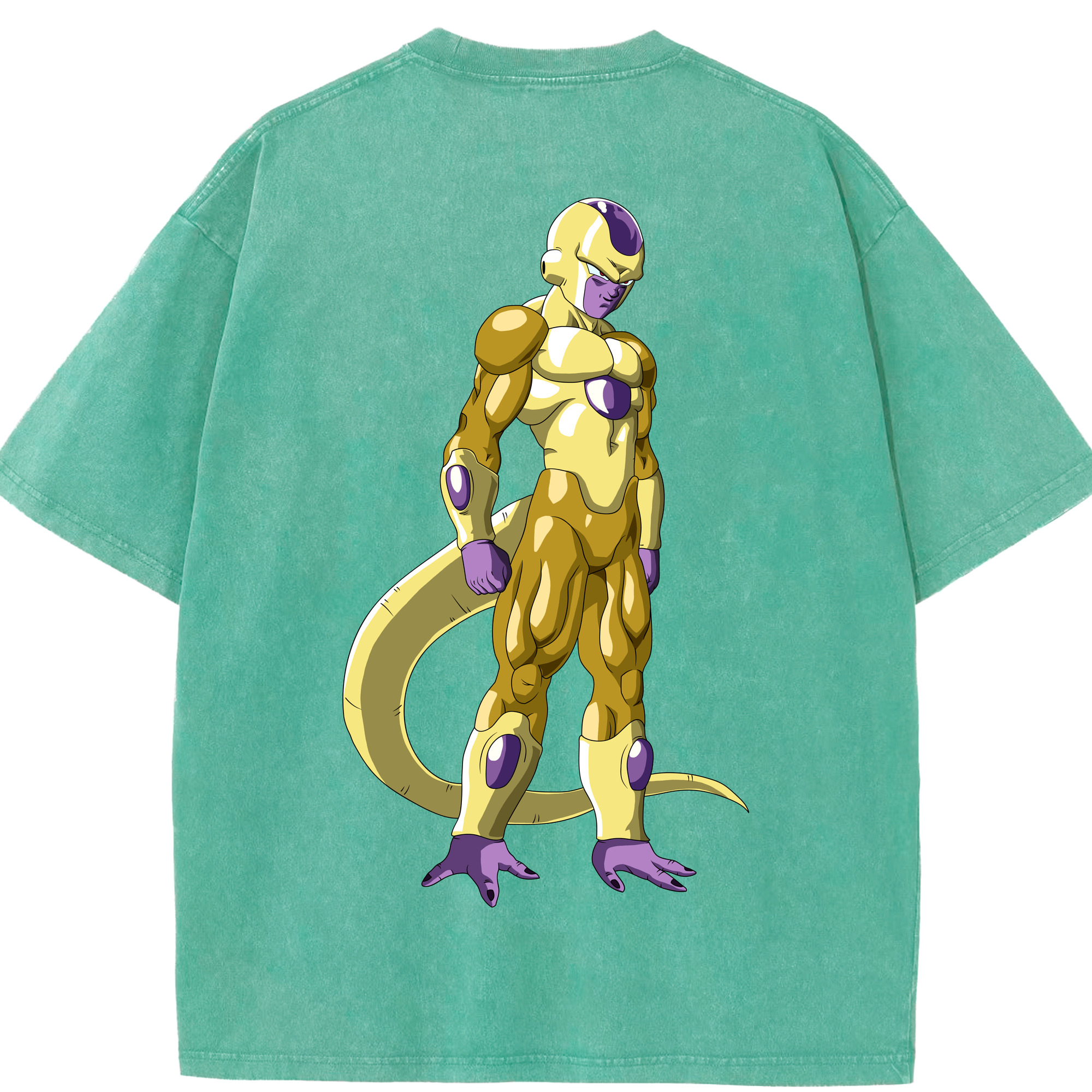 （画像用） ドラゴンボール フリーザ DRAGON BALL Frieza 綿100% ヴィンテージ風 半袖Tシャツ（背面プリント）
